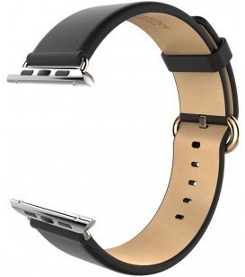 Сменный браслет Hoco для Apple Watch 38mm кожаный, черный Сменный браслет Hoco для Apple Watch 38mm кожаный, черный