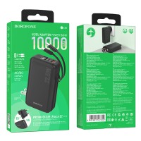 Powerbank Borofone BJ39 10000mAh 1USB/1C 22.5W/PD20W кабель Type-C- lighting черный