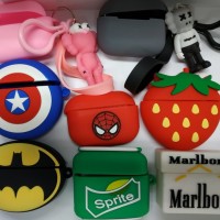 Силиконовый чехол для AirPods тематические разноцветный