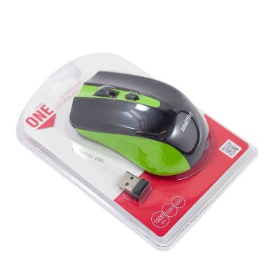 Мышь беспроводная Smartbuy ONE 352AG USB/DPI 800-1200-1600/4 кнопки/2AAA (SBM352AG-GK) зелено-черная Мышь беспроводная Smartbuy ONE 352AG USB/DPI 800-1200-1600/4 кнопки/2AAA (SBM352AG-GK) зелено-черная