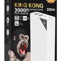 Powerbank Hoco DB04 30000mAh 4USB 2.1A с дисплеем белый