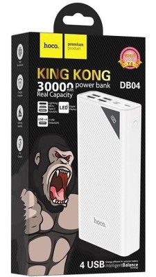 Powerbank Hoco DB04 30000mAh 4USB 2.1A с дисплеем белый Powerbank Hoco DB04 30000mAh 4USB 2.1A с дисплеем белый