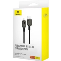 Usb Кабель-зарядка Lightning Baseus Unbreakable 2.4A 1м (P10355802111-00) cluster black