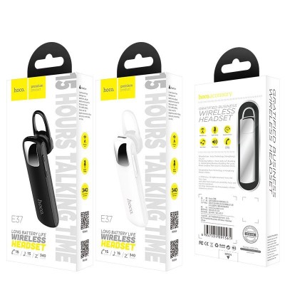 Bluetooth-гарнитура Hoco E37 Gratified Business V41 черная Bluetooth-гарнитура Hoco E37 Gratified Business V41 черная