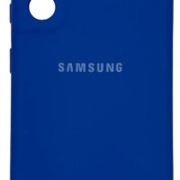 Накладка для Samsung Galaxy S21 Silicone cover без логотипа темно-синяя