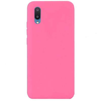 Накладка для Samsung Galaxy A02 Silicone cover без логотипа кислотно-розовая Накладка для Samsung Galaxy A02 Silicone cover без логотипа кислотно-розовая