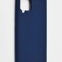Накладка для Samsung Galaxy A42 Silicone cover без логотипа темно-синяя
