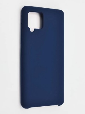 Накладка для Samsung Galaxy A42 Silicone cover без логотипа темно-синяя Накладка для Samsung Galaxy A42 Silicone cover без логотипа темно-синяя