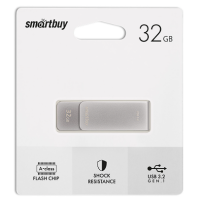 3.0/3.2 USB флеш накопитель Smartbuy Gen.1 032GB M1 Metal Grey (SB032GM1G)
