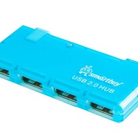 USB-HUB Smartbuy 4 порта, голубой (SBHA-6110-B)