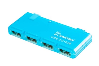 USB-HUB Smartbuy 4 порта, голубой (SBHA-6110-B) USB-HUB Smartbuy 4 порта, голубой (SBHA-6110-B)