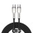 Кабель-зарядка Type-C на Type-C Baseus Cafule Metal 100W 2м CATJK-D01 чёрный