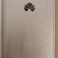 Накладка для Huawei Honor P8 light силиконовая кожзам с логотипом розовый