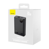 Повербанк Baseus с быстрой зарядкой Adaman2 20000mAh 2USB/1USB-C 30W PPAD050001, черный