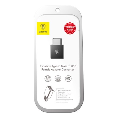 OTG Type-C на USB Baseus (CATJQ-B01) черный OTG Type-C на USB Baseus (CATJQ-B01) черный