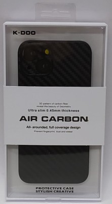 Накладка для i-Phone 13 K-Doo Air Carbon пластик чёрная Накладка для i-Phone 13 K-Doo Air Carbon пластик чёрная