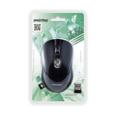 Мышь беспроводная Smartbuy 205AG USB/DPI 800-1200-1600/6 кнопок/1AA черная (SBM-205AG-K) Мышь беспроводная Smartbuy 205AG USB/DPI 800-1200-1600/6 кнопок/1AA черная (SBM-205AG-K)