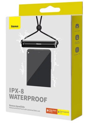 Водонепроницаемая сумка Baseus AquaGlide IPX-8 Waterproof P602637011133 черная Водонепроницаемая сумка Baseus AquaGlide IPX-8 Waterproof черная