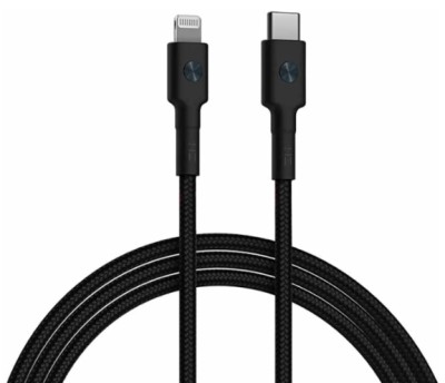 Usb Кабель для быстрой зарядки Apple ZMI Type-C на Lightning 1м/2A, черный Usb Кабель-зарядка ZMI Type-C на Lightning 1м 2A AL873K черный