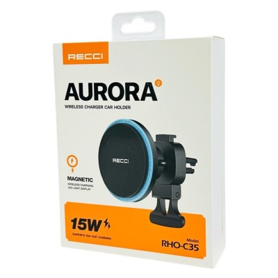 Держатель в автомобиль с беспроводной зарядкой на торпеду Recci Aurora RHO-C35 черный Держатель в автомобиль с беспроводной зарядкой на торпеду Recci Aurora RHO-C35 идеальное решение для зарядки мобильных устройств в дороге. Этот автомобильный держатель для беспроводного зарядного устройства с возможностью быстрой зарядки мощностью 15 Вт предназначен для того, чтобы ваше устройство было заряжено и готово к работе. Держатель совместим с различными мобильными устройствами и оснащен интерфейсом беспроводной зарядки, что позволяет легко заряжать ваше устройство без необходимости использования шнуров и кабелей. Держатель предназначен для надежного удержания вашего устройства на месте во время вождения, гарантируя, что оно останется на месте даже на ухабистых дорогах. Этот автомобильный держатель для беспроводного зарядного устройства с элегантным и стильным дизайном станет идеальным дополнением к любому автомобилю. Быстрая зарядка 15 Вт для быстрой и эффективной зарядки.