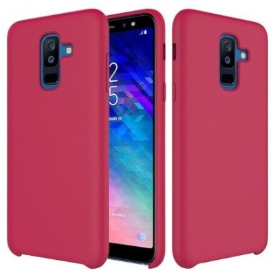 Накладка для Samsung Galaxy A6 (2018) Silicone cover малиновая Накладка для Samsung Galaxy A6 (2018) Silicone cover малиновая