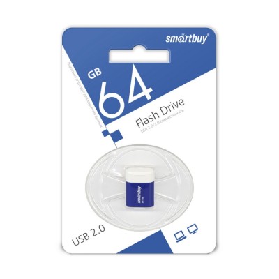 USB флеш накопитель Smartbuy 64GB Lara Blue (SB64GBLARA-B) USB флеш накопитель Smartbuy 64GB Lara Blue (SB64GBLARA-B)