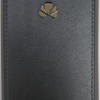 Накладка для Huawei Honor P8 light силиконовая кожзам с логотипом серый
