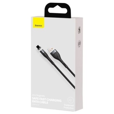 Usb Кабель-зарядка Lightning Baseus Zinc Magnetic 1м (CALXC-KG1) черный Usb Кабель-зарядка Lightning Baseus Zinc Magnetic 1м (CALXC-KG1) черный