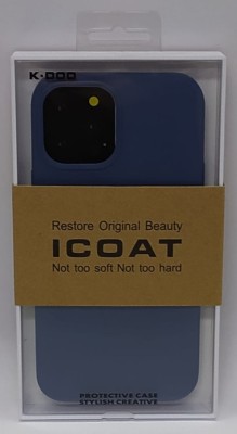 Накладка для i-Phone 12 Pro Max K-Doo iCoat силикон синяя Накладка для i-Phone 12 Pro Max K-Doo iCoat силикон синяя