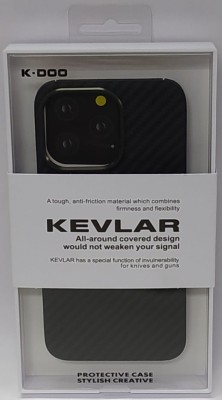 Накладка для i-Phone 13 Pro K-Doo Kevlar пластик черная Накладка для i-Phone 13 Pro K-Doo Kevlar пластик черная