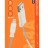 Usb Кабель-зарядка Lightning Hoco X24 Pisces 2.4A 1м силиконовый белый