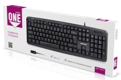 Клавиатура проводная Smartbuy ONE 113 USB черная (SBK-113U-K)/20 Клавиатура проводная Smartbuy ONE 113 USB черная (SBK-113U-K)/20