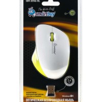 Мышь беспроводная Smartbuy 309AG белый/лимон (SBM-309AG-WL)