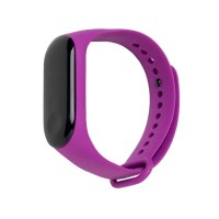 Ремешок для Xiaomi Mi Band 3/4 силиконовый фиолетовый