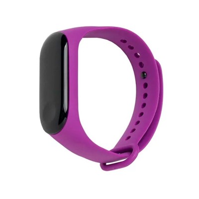 Ремешок для Xiaomi Mi Band 3/4 силиконовый фиолетовый Ремешок для Xiaomi Mi Band 3/4 силиконовый фиолетовый