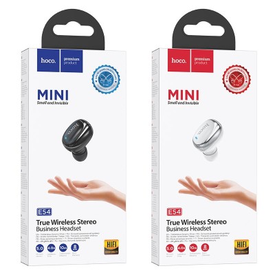 Bluetooth-гарнитура Hoco E54 BT4.2/40mAh/3ч черная Bluetooth-гарнитура Hoco E54 BT4.2/40mAh/3ч черная
