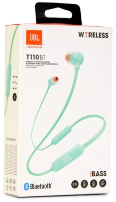 Беспроводные наушники для спорта JBL T110BT BT4.0/120mAh/6ч зеленые Беспроводные наушники для спорта JBL T110BT BT4.0/120mAh/6ч зеленые