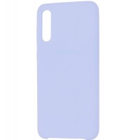 Накладка для Samsung Galaxy A02 Silicone cover без логотипа небесно-голубая