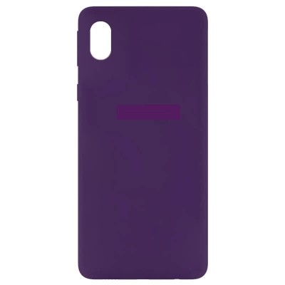 Накладка для Samsung Galaxy A01 Core/M01 Core Silicone cover фиолетовая Накладка для Samsung Galaxy A01 Core/M01 Core Silicone cover фиолетовая