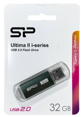 USB флеш накопитель Silicon Power 32GB Ultima II - I Series Green USB флеш накопитель Silicon Power 32GB Ultima II - I Series Green