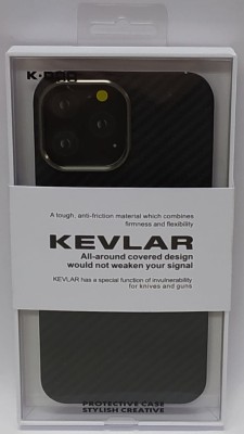 Накладка для i-Phone 13 Pro Max K-Doo Kevlar пластик черная Накладка для i-Phone 13 Pro Max K-Doo Kevlar пластик черная