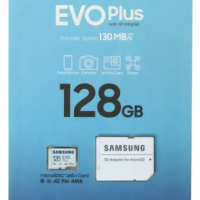 micro SDXC карта памяти Samsung 128GB EVO Plus Class10 UHS-I 130MB/s с адаптером