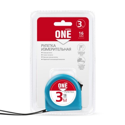 Рулетка измерительная Smartbuy One Tools 3м х 16мм Рулетка измерительная Smartbuy One Tools 3м х 16мм