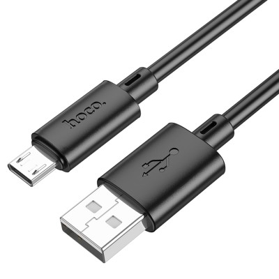 Usb Кабель-зарядка Micro Hoco X88 Cool 2.4A 1м силиконовый чёрный Usb Кабель-зарядка Micro Hoco X88 Cool 2.4A 1м силиконовый чёрный