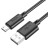 Usb Кабель-зарядка Micro Hoco X88 Cool 2.4A 1м силиконовый чёрный