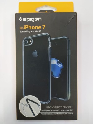 Чехол Spigen для i-Phone 7 Neo Hybrid Crystal, ультра - черный (042CS20838) Чехол Spigen для i-Phone 7 Neo Hybrid Crystal, ультра - черный (042CS20838)
