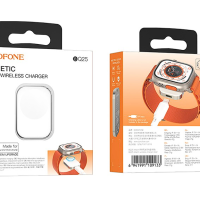 Беспроводное зарядное устройство для Apple Watch Borofone BQ25 серебристое
