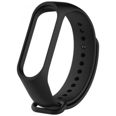 Ремешок для Xiaomi Mi Band 3/4 силиконовый черный Ремешок для Xiaomi Mi Band 3/4 силиконовый черный