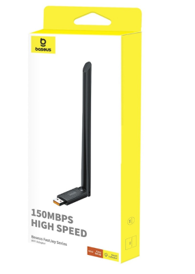 Wi-Fi адаптер Baseus FastJoy 150Mbps (B01317600111-00) черный Wi-Fi адаптер Baseus FastJoy 150Mbps (B01317600111-00) черный