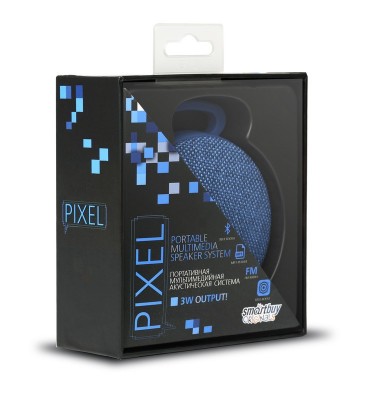 Bluetooth колонка Smartbuy Pixel BT5.0/500mAh/4ч/3Вт/FM/MicroSD синяя (SBS-130) Bluetooth колонка Smartbuy Pixel BT5.0/500mAh/4ч/3Вт/FM/MicroSD синяя (SBS-130)